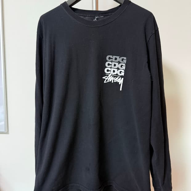 스투시 X CDG 롱 슬리브 