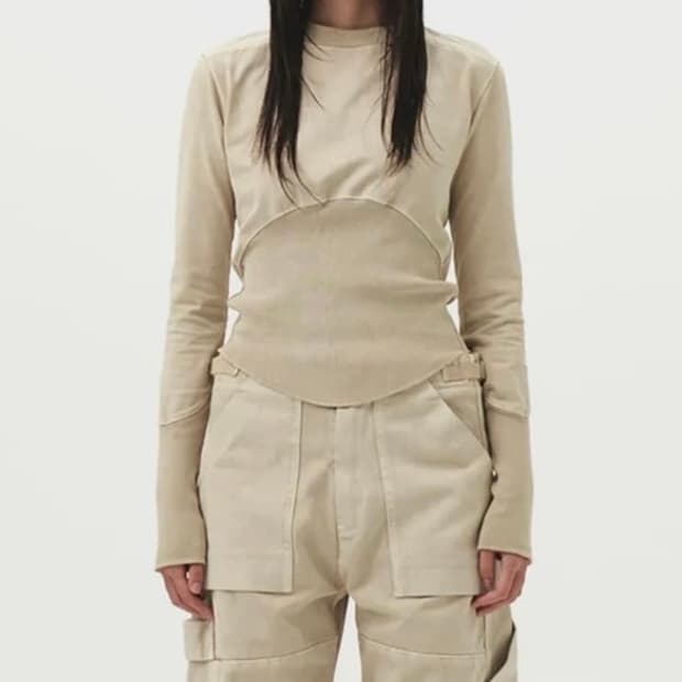 EE WOMANS SWEATSHIRTS BEIGE