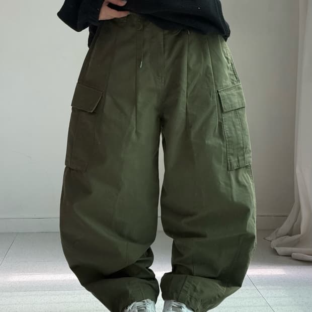 빅유니온 카키 카고팬츠