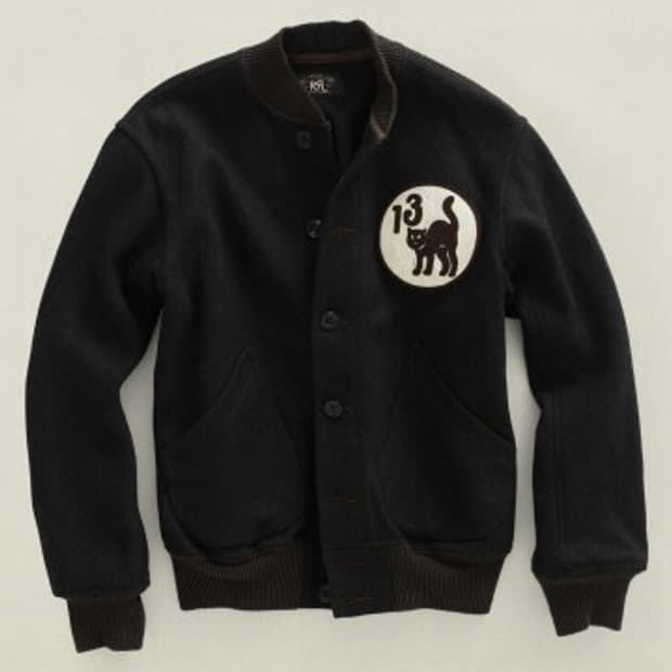 RRL 더블알엘 블랙캣 바시티 S