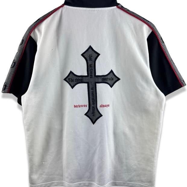 JPN Y2K 크로스 반팔져지2646