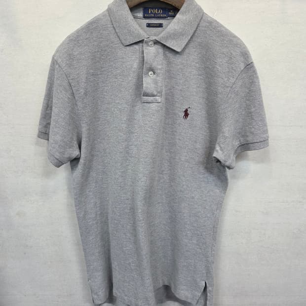 폴로랄프로렌 버건디포니 카라반팔 커스텀핏 m 그레이