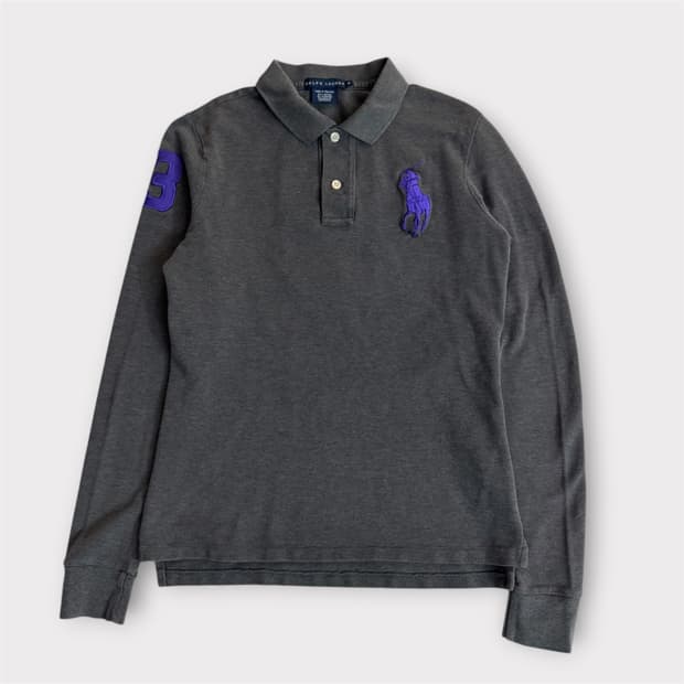 (우먼) 폴로 랄프로렌  퍼플 빅포니 카라티  