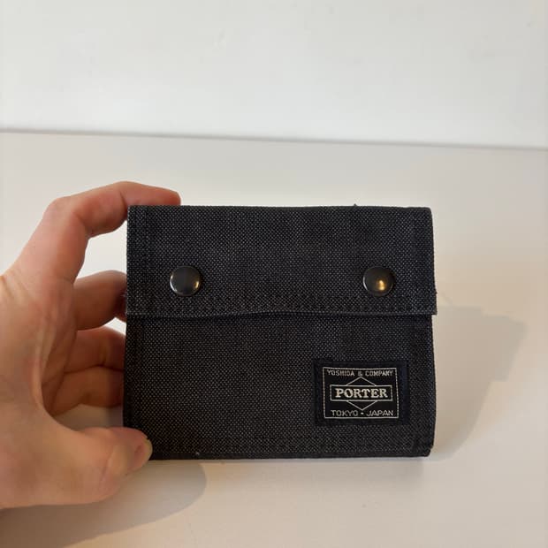 요시다 포터 스모키 블랙 반지갑