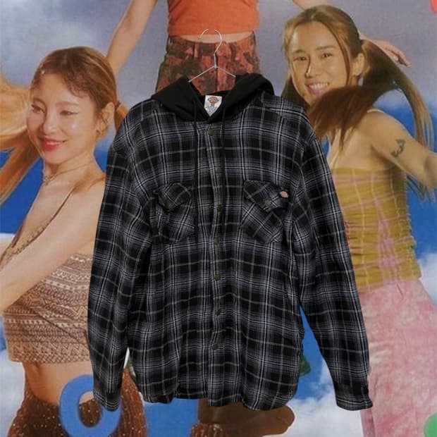 Dickies check hoody zipup