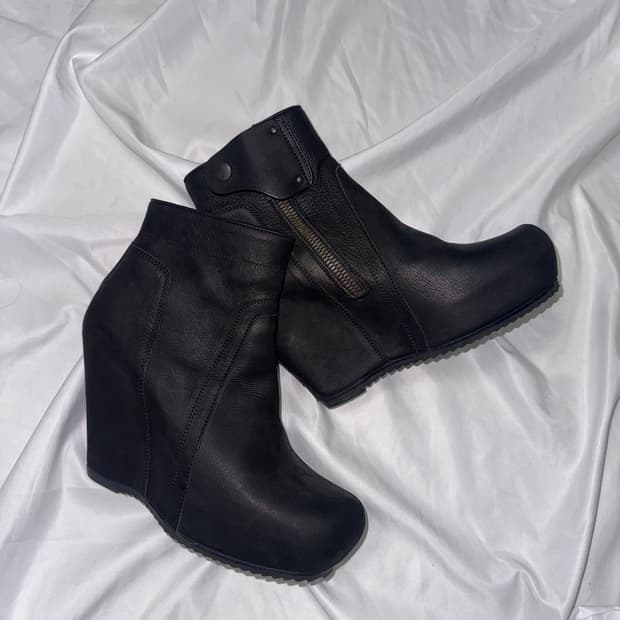 릭오웬스 웨지힐 부츠