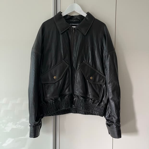 와이프로젝트 드레이프 레더 봄버 S