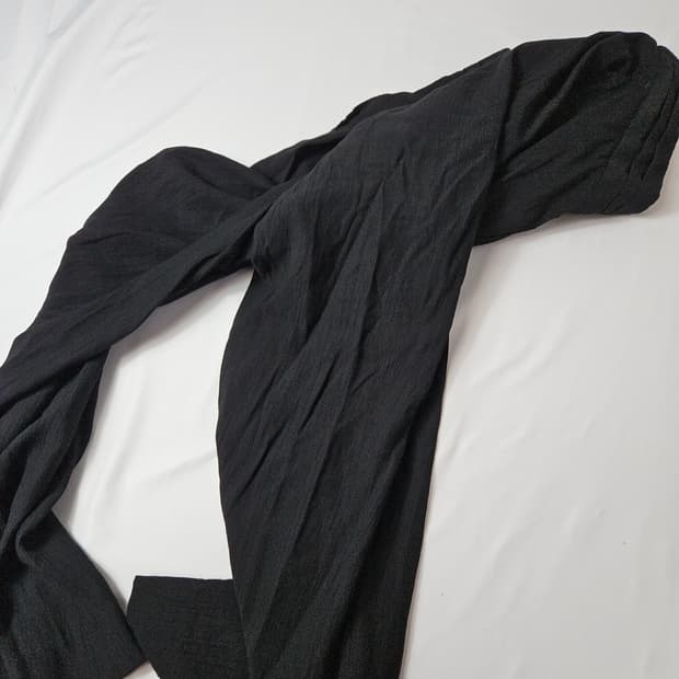 주앙옴므 클리크 실크 슬랙스 팬츠 블랙 M