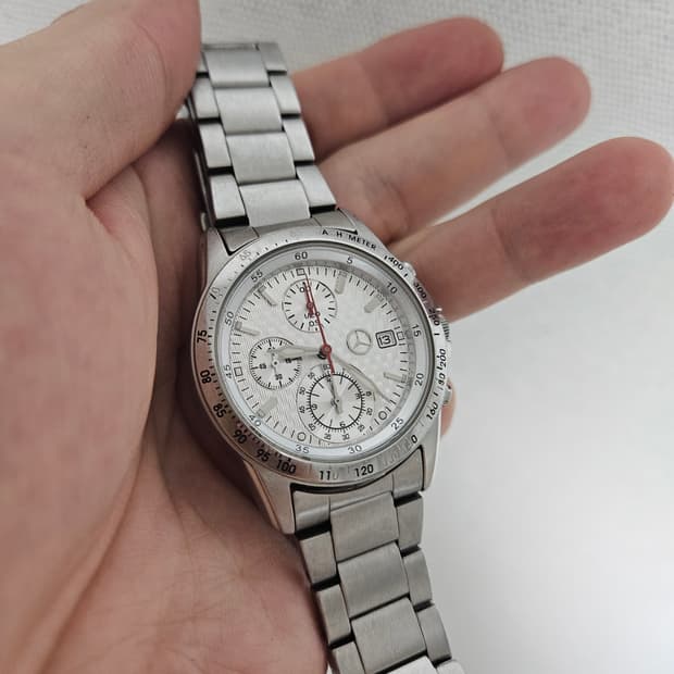 Seiko X Mercedes-Benz 크로노그래프 쿼츠시계 세이코 벤츠
