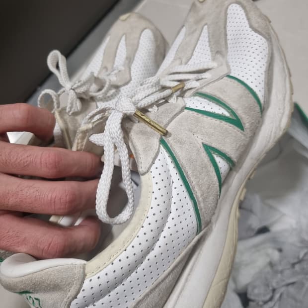 뉴발란스 x 카사블랑카 327 오프 화이트 그린(275사이즈)
