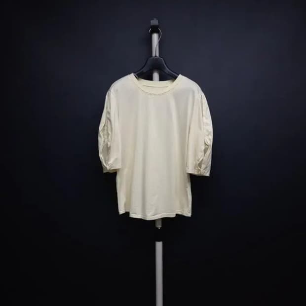 시스템 SYSTEM 버터색상 여름 티블라우스 F