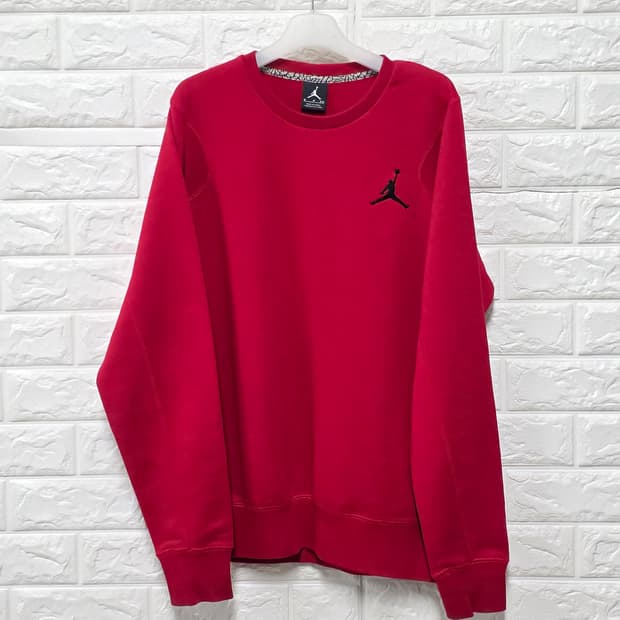 택포_ 나이키 조던 레드 점프맨 맨투맨 S