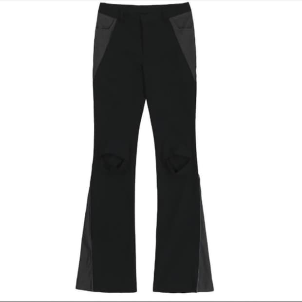오호스 2022 Low-rise Knee Detail Pants 블랙 M