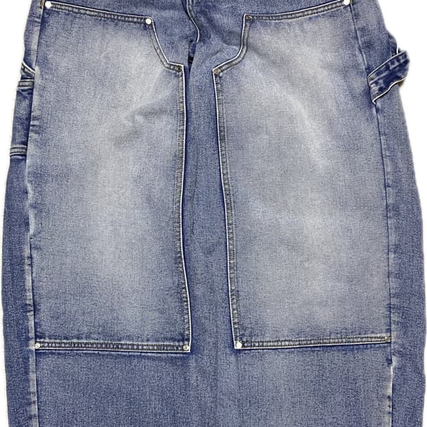 브러쉬 카펜터 데님 팬츠 블루