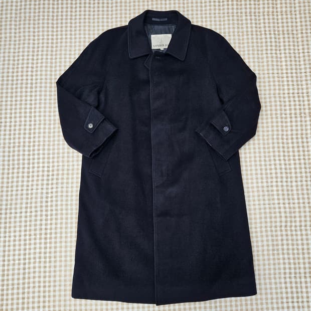 런던포그 울 캐시미어 롱 코트 남자100