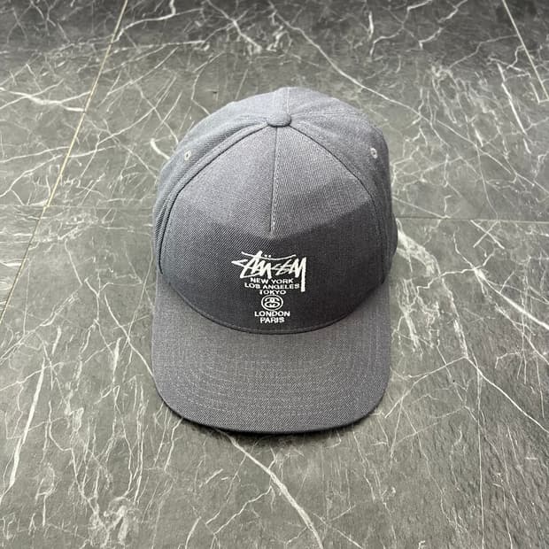 스투시 월드투어 6패널 스냅백