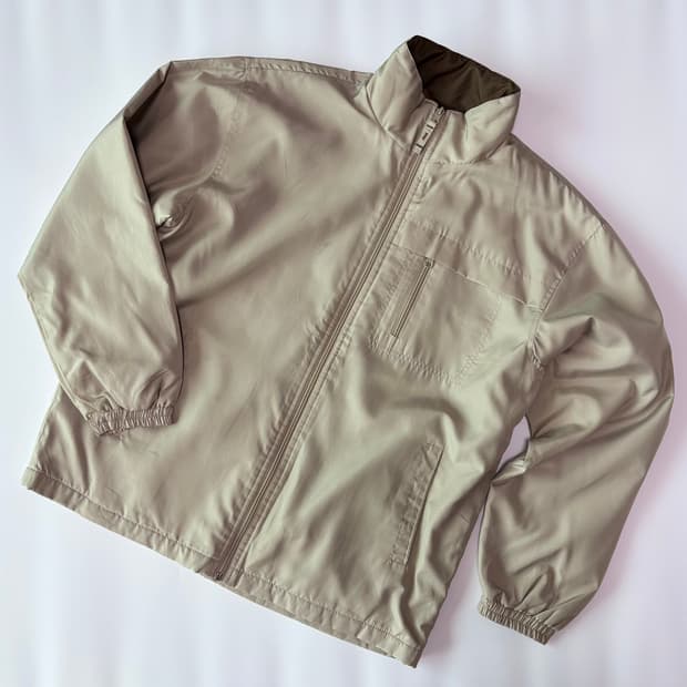 도그 시가(DOG CIGAR) 플리스 라이닝 샌드 베이지 워크 자켓