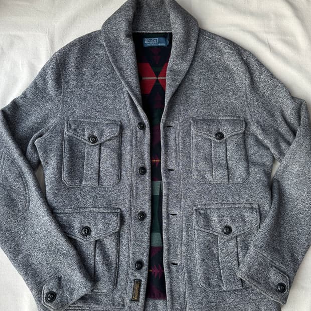 폴로 숄카라 나바호 가디건 S