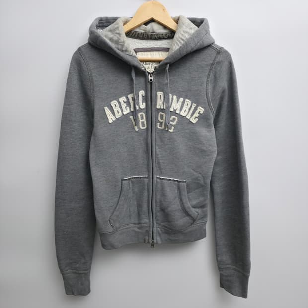 [L] 아베크롬비 그레이 후드집업