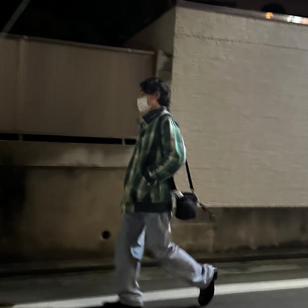 WOOLRICH 체크 하이넥 자켓 L size