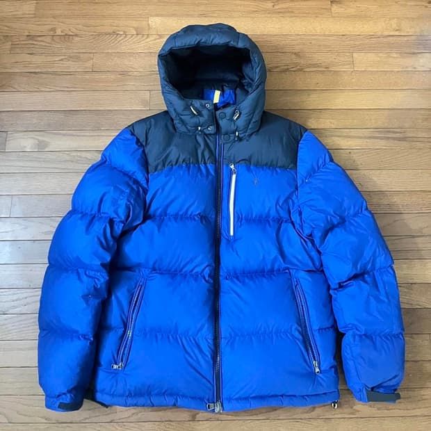 10s 폴로 랄프로렌 퍼포먼스 투톤 다운 패딩 자켓