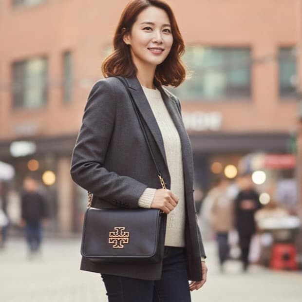 토리버치 레더 크로스백