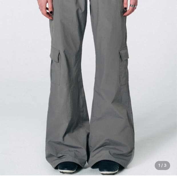 스컬프터 부츠컷 카고 우븐팬츠 