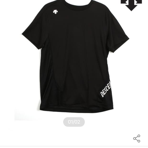 데상트 반팔티 KQJ 남성 자가드 반팔 티셔츠 SM121TTS25 BLK