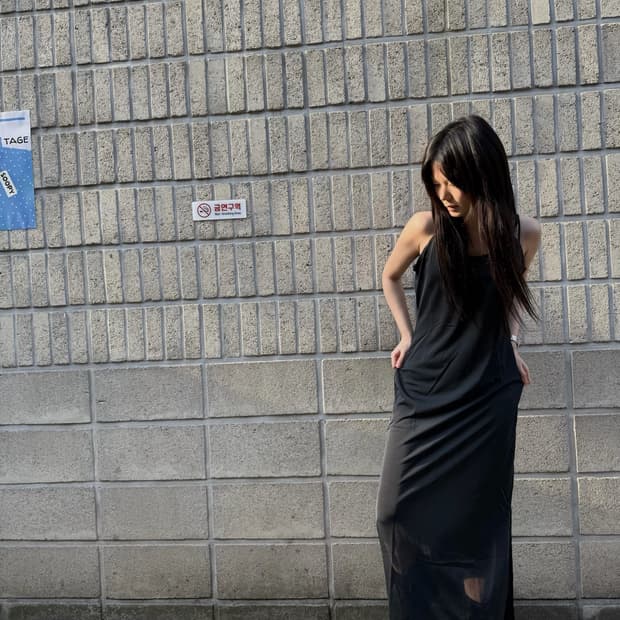 장 폴 고티에 롱 슬리브리스 원피스