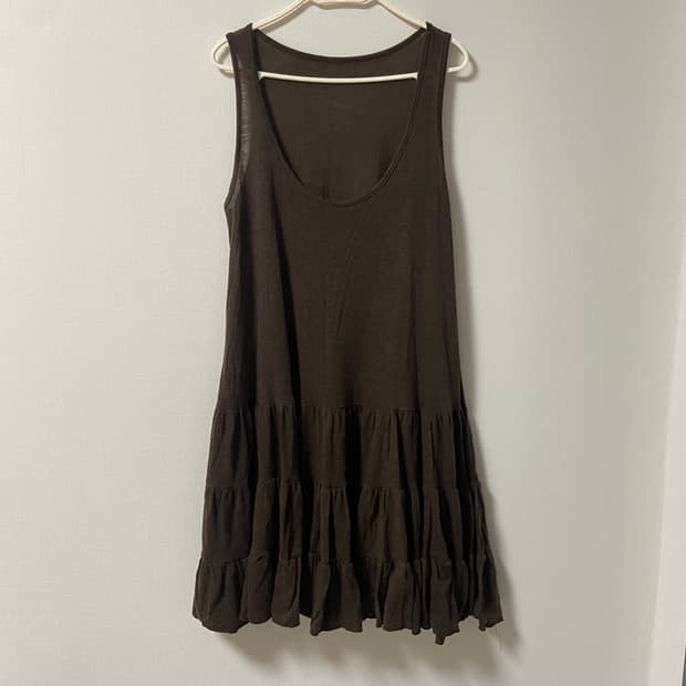 빈티지 모리걸 레이어드 민소매 원피스 스커트