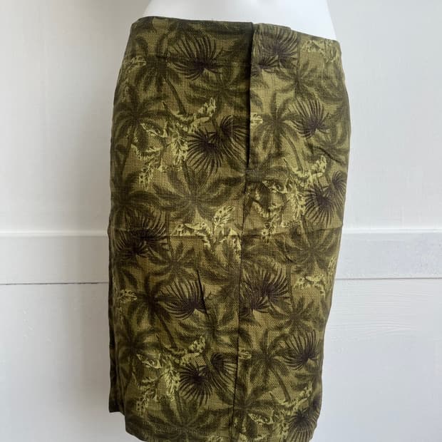 *SALE) 올리브 오리엔탈 미디 스커트