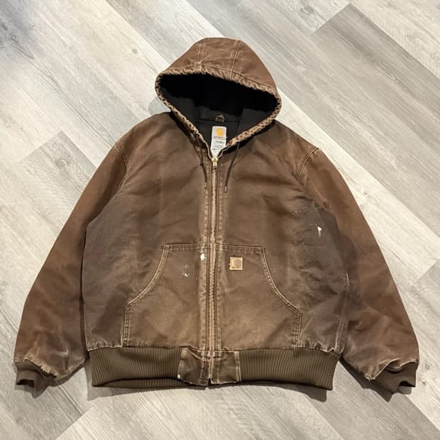 칼하트 디트로이트 J130 후드집업 자켓 다크브라운 XL