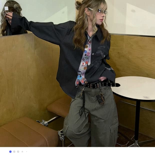 Yadcrew 블랙셔츠