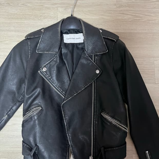 캘빈클라인 가죽자켓 