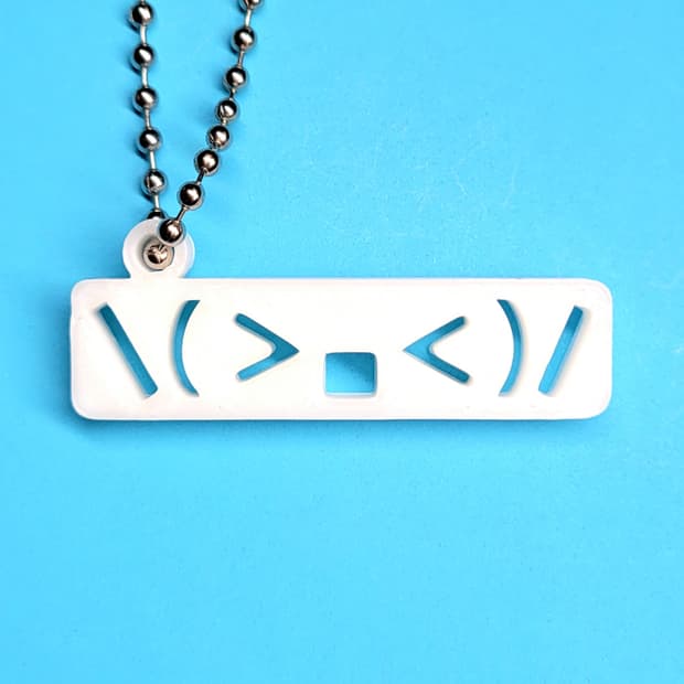 웃음 이모티콘 키링 키체인