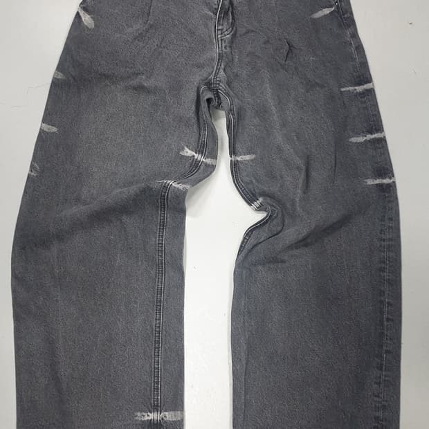 메종미네드 데미지 워싱 와이드 데님 48