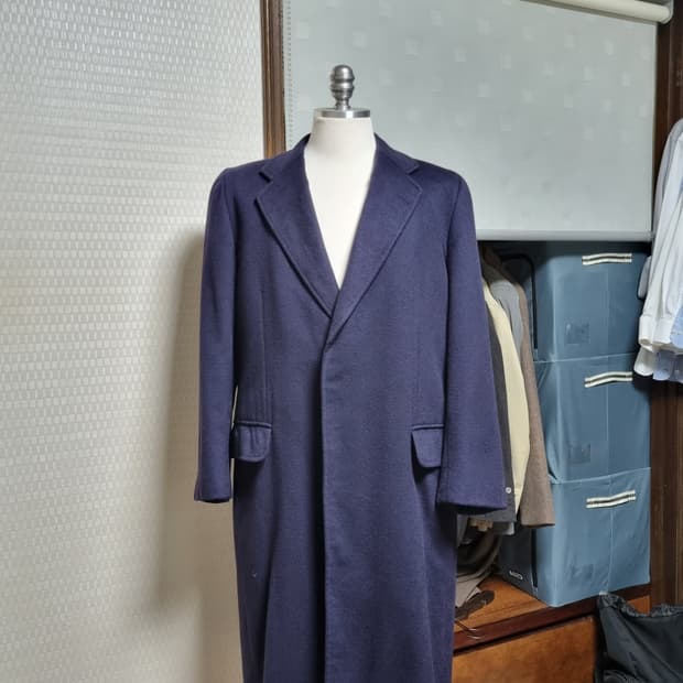 크롬비 캐시미어100 체스터필드 코트