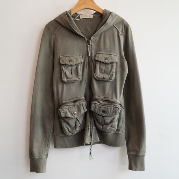 Japan brand 투웨이집업 유틸리티 후디