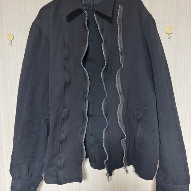 꼼데가르송 셔츠 더블 지퍼 블루종 m