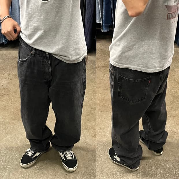 Levis550 배기핏 블랙진 (37”)