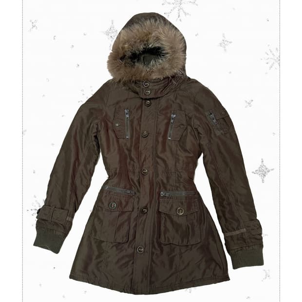 y2k 갸루 카키 야상