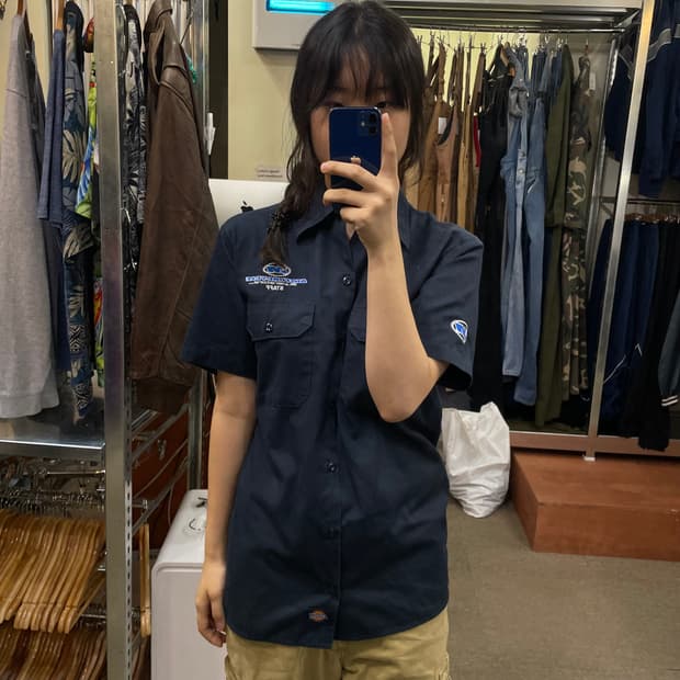  (S) 90s Dickies 디키즈 반팔 셔츠 