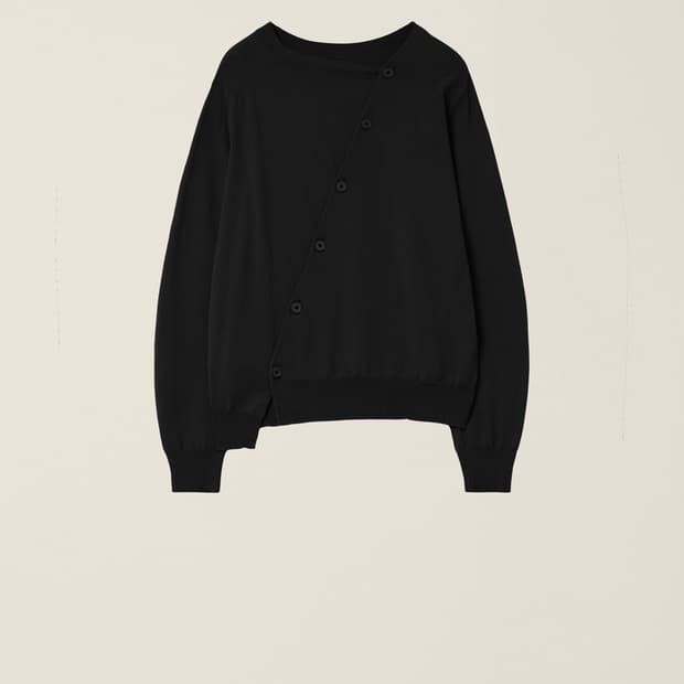 [L] Nouvmaree 2way gardigan black