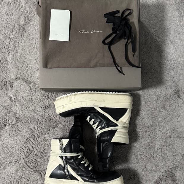 릭오웬스 메가범퍼 지오바스켓 45사이즈 