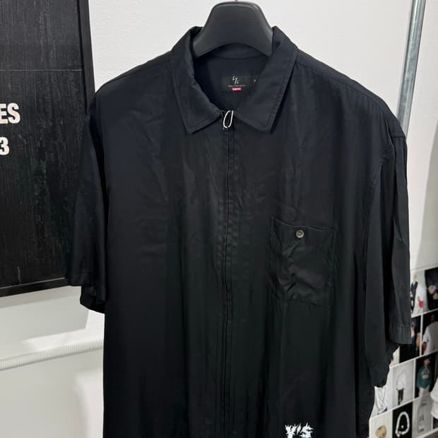 [XL]supreme x yohji yamamoto silk zip