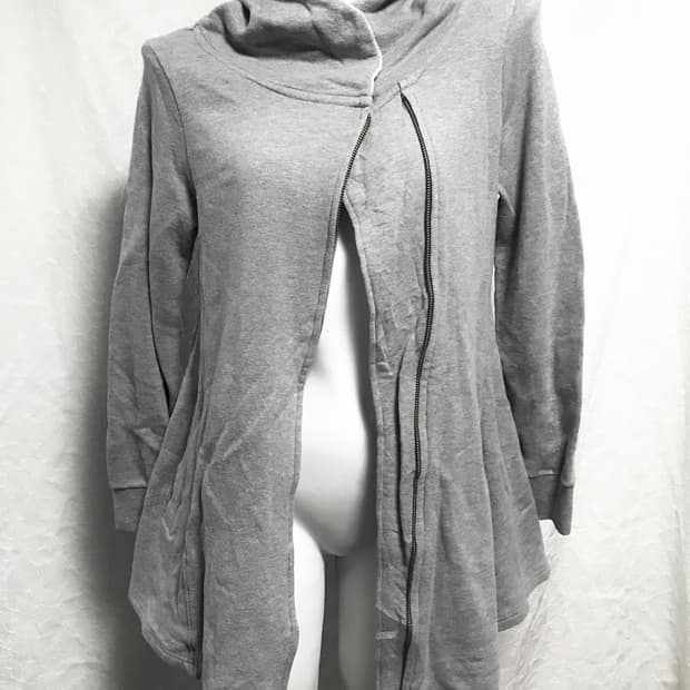 빈티지 아카이브 펑크 하이넥 투웨이 지퍼 스웨트 집업