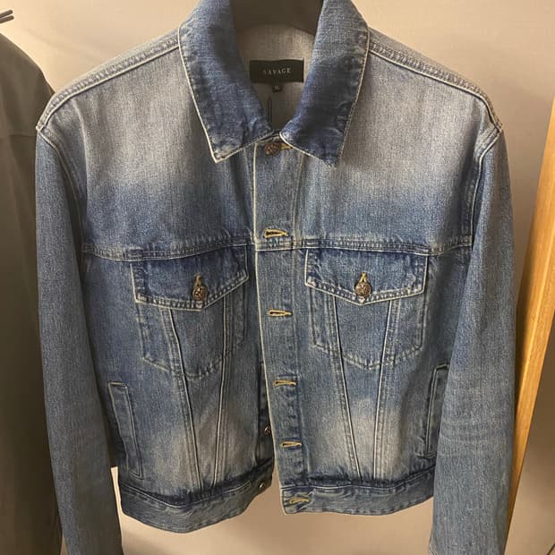 세비지 데님자켓 xl