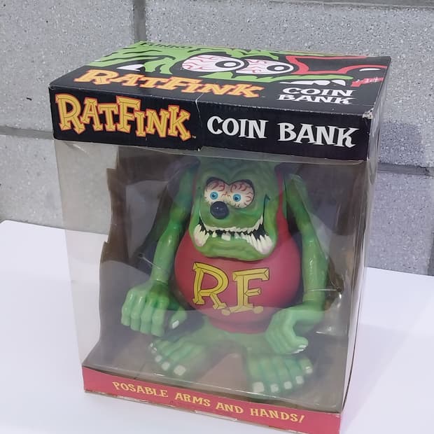 ratfink coin bank 랫핑크 코인 뱅크 저금통 피규어
