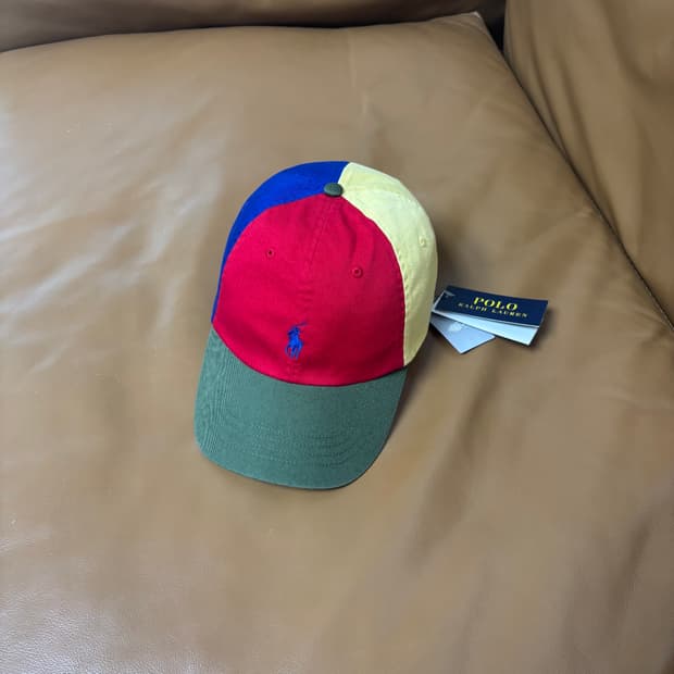 (Polo x Beams) 폴로x빔즈 트리플 포니 6패널 볼캡 모자