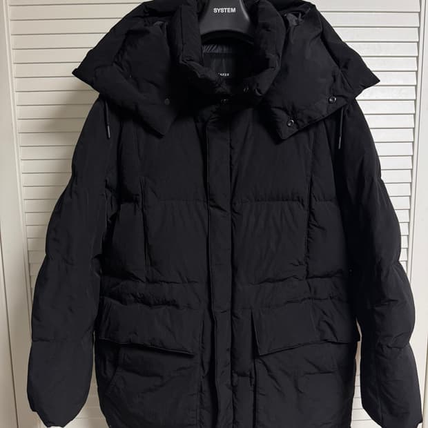 23FW 삼성물산 비이커 카라코람느낌 패딩 블랙 100~105